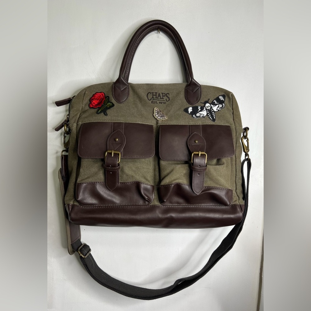 Chaos Canvas Bag With Pins/Ironed On Patches